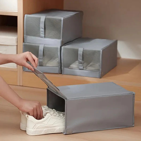 Foldable Shoe Box – Space-Saving Shoe Storage Box , Home & Small Spaces (Pack of 1)